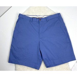 Polo Golf‎ Ralph Lauren Mens Sz 36 Classic Fit Stretch Flat Front Shorts Blue